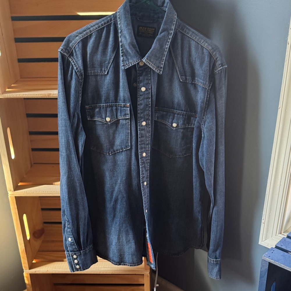 Classic Blue Denim Shirt Jacket